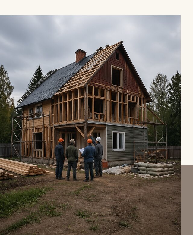 Реконструкция дачного дома в Чите под ключ с проектом